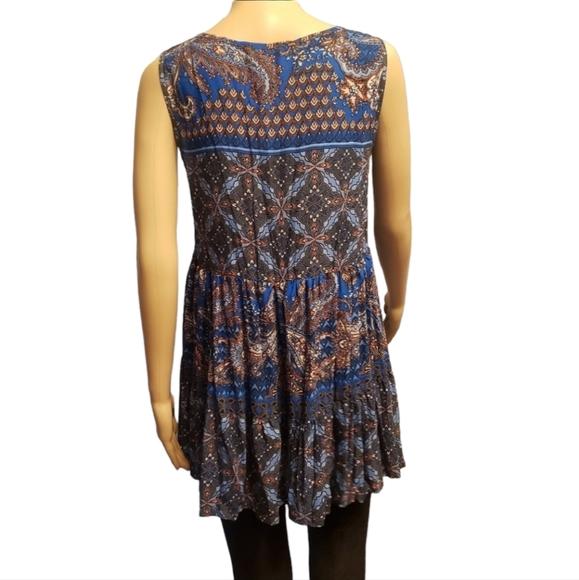Karen Kane Boho Sleeveless Tunic Blouse Size S - Picture 4 of 9